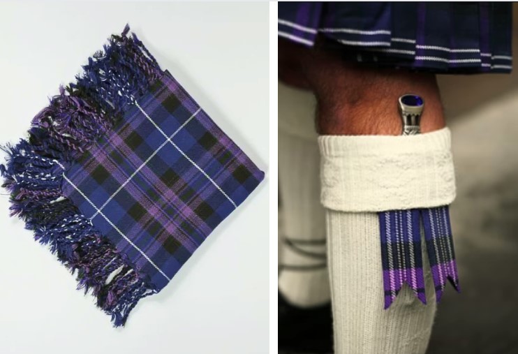 Passion of Scotland purple Tartan Accessories