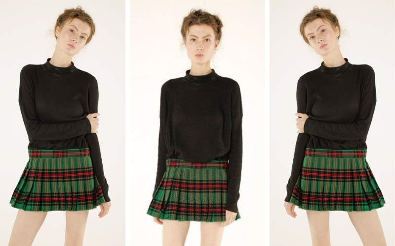 Is Short Plaid Skirt back in style Help Centre Scottish Kilt