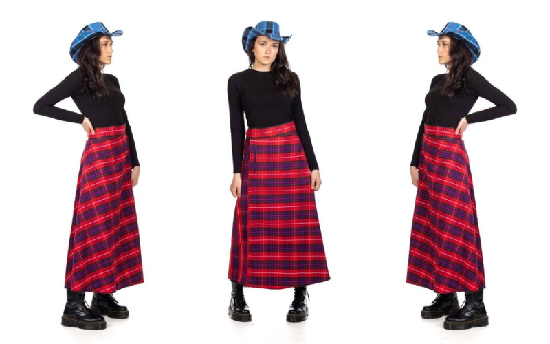 Tartan Maxi Skirts for Womens.jpg