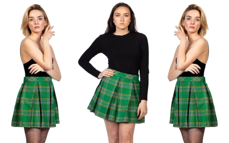 Box Pleated tartan skirt.jpg