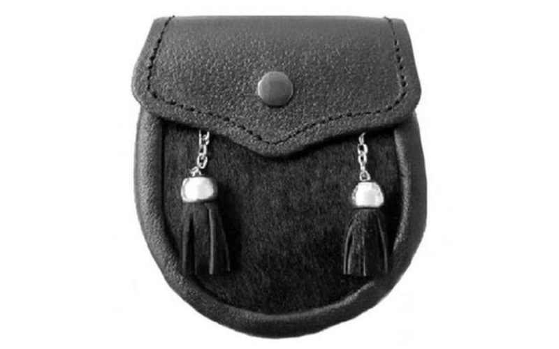 Boys Black Cowhide Sporran for Kilt.jpg