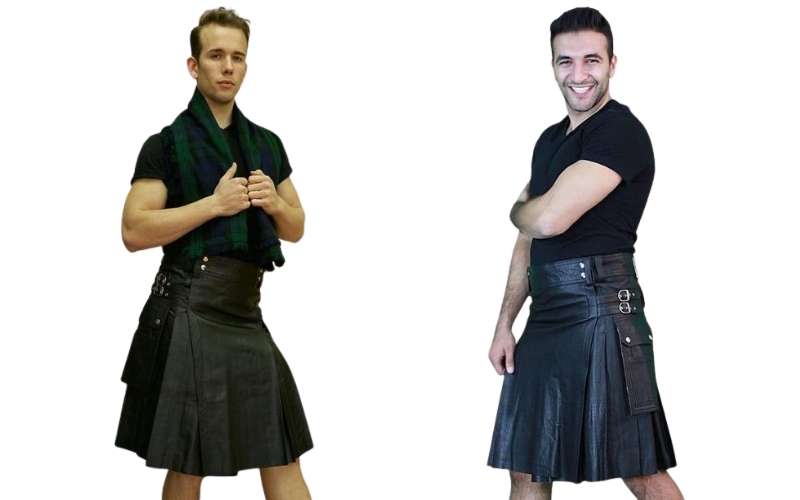 Mens Leather Kilt With Cargo Pockets.jpg