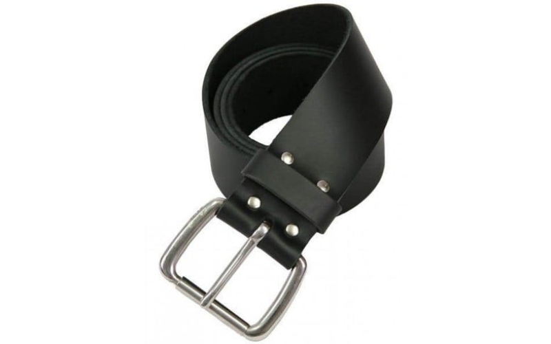 Leather Plain Black Belt for Utility Kilt.jpg