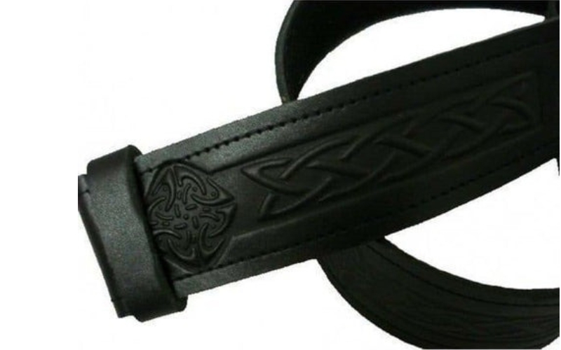 Leather Celtic Embossed Belt.jpg